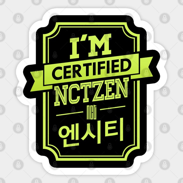 I'M CERTIFIED NCT NCTZEN Sticker by skeletonvenus